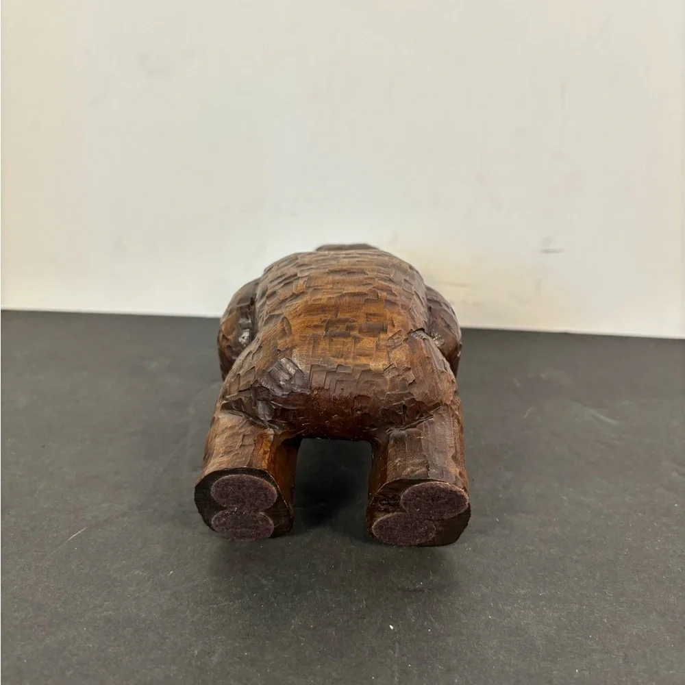 Vintage Hand-Carved Wooden Child Figurine – 6” Folk Art Sculpture